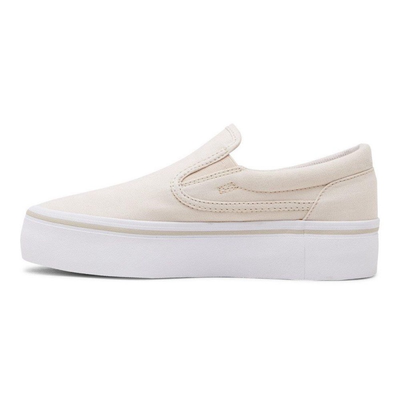 DC Shoes Trase Slip Platform Slip-On Schoenen Dames Grijs | IDF12X-064