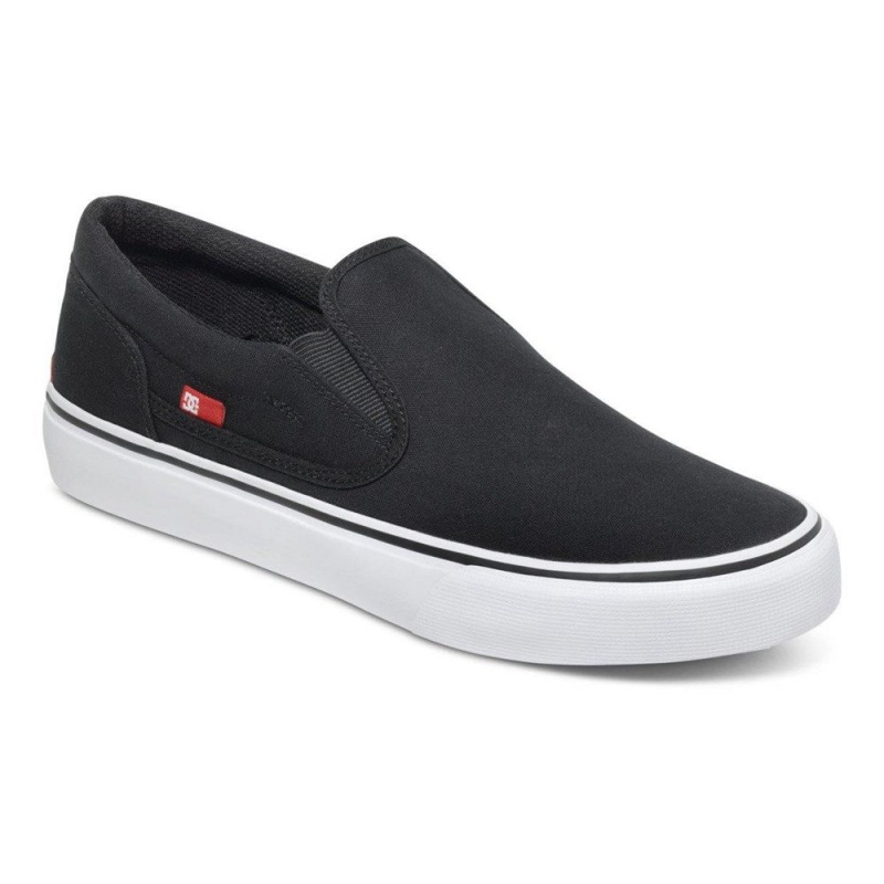 DC Shoes Trase Slip TX Slip-On Schoenen Heren Zwart Wit | JCX91B-636