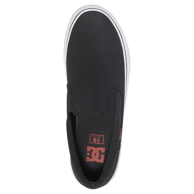 DC Shoes Trase Slip TX Slip-On Schoenen Heren Zwart Wit | JCX91B-636