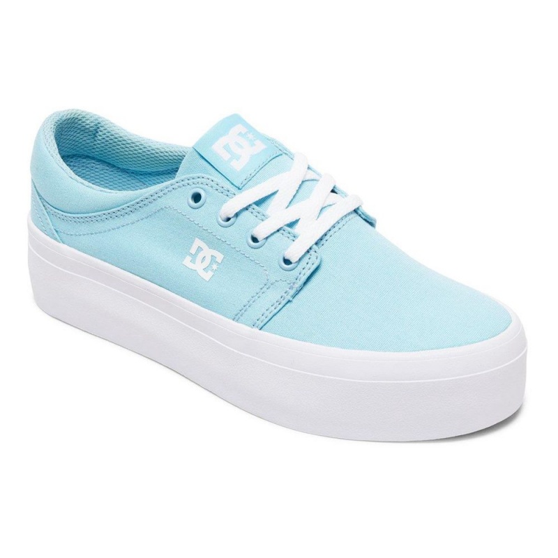 DC Shoes Trase TX Platform Schoenen Dames Blauw Wit | RMW46V-582