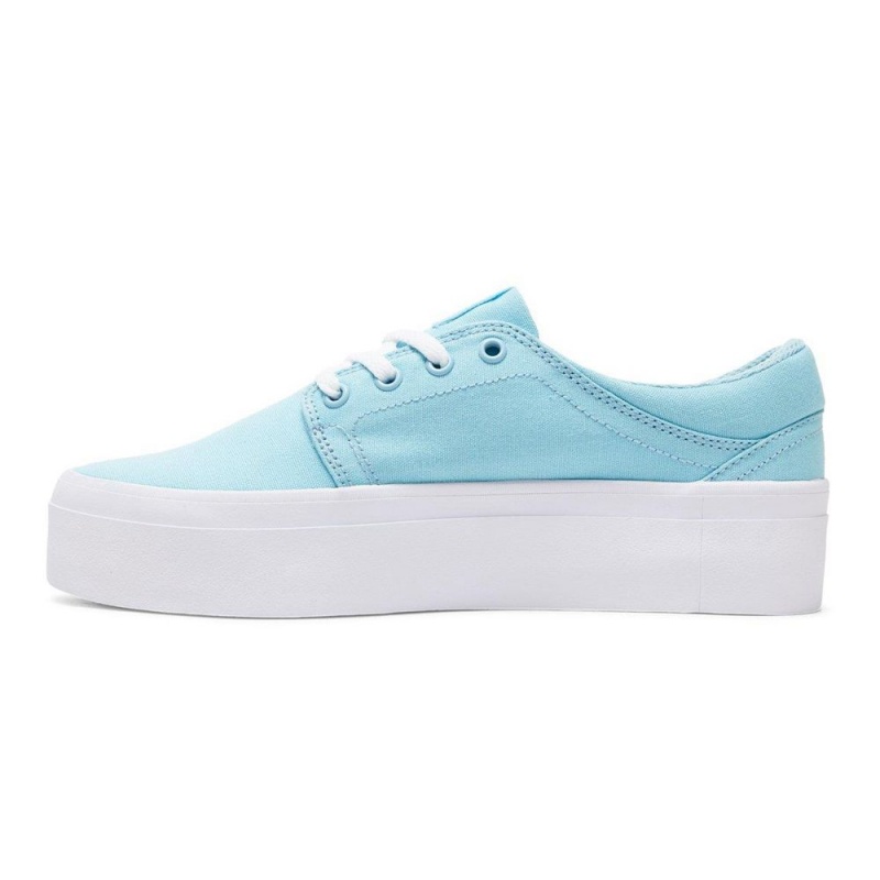 DC Shoes Trase TX Platform Schoenen Dames Blauw Wit | RMW46V-582