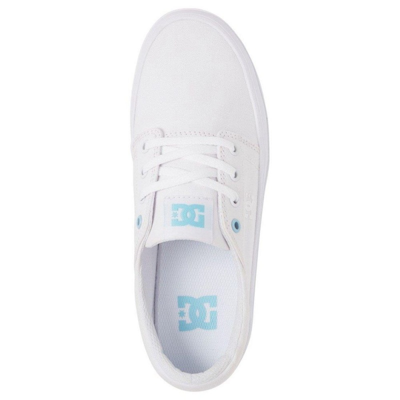 DC Shoes Trase TX Platform Schoenen Dames Wit Blauw | SAN04X-320