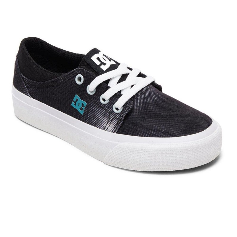 DC Shoes Trase TX SE Schoenen Kinderen Zwart Wit | QDR04D-753