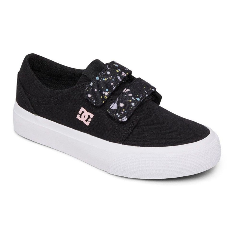 DC Shoes Trase V Leren Schoenen Kinderen Zwart Gekleurd | DPV89X-187