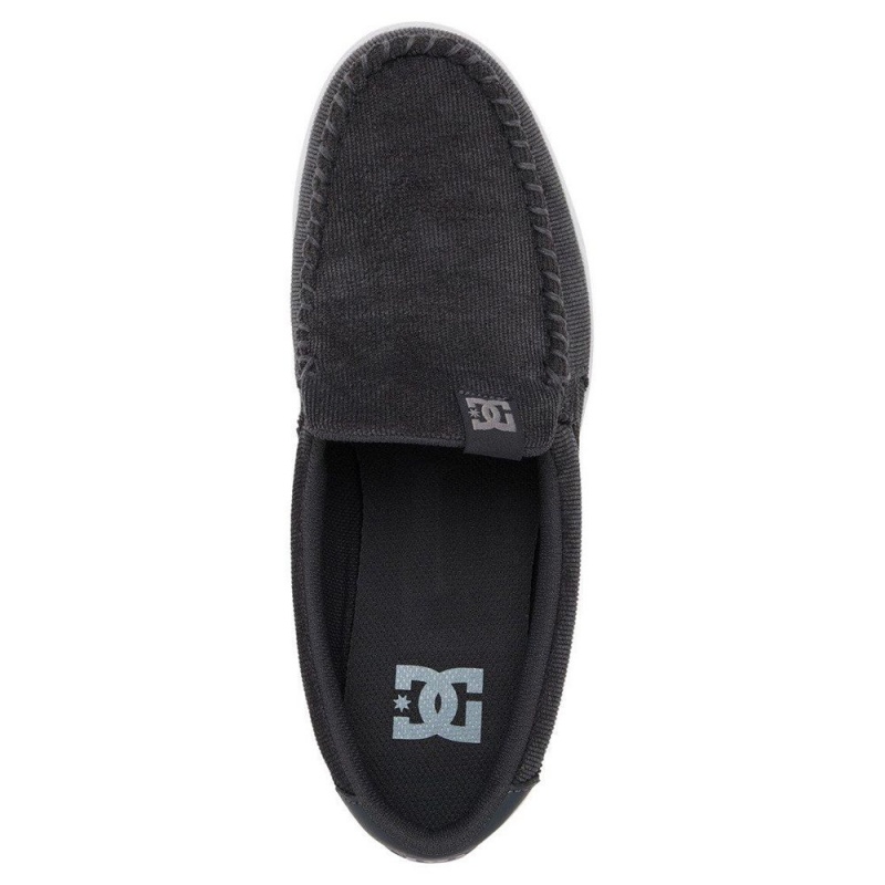 DC Shoes Villain Leren Slip-On Schoenen Heren Grijs | LDN15E-493