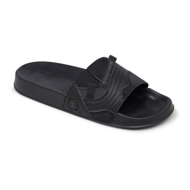 DC Shoes Williams Badeslippers Heren Zwart Grijs | GSX72U-519