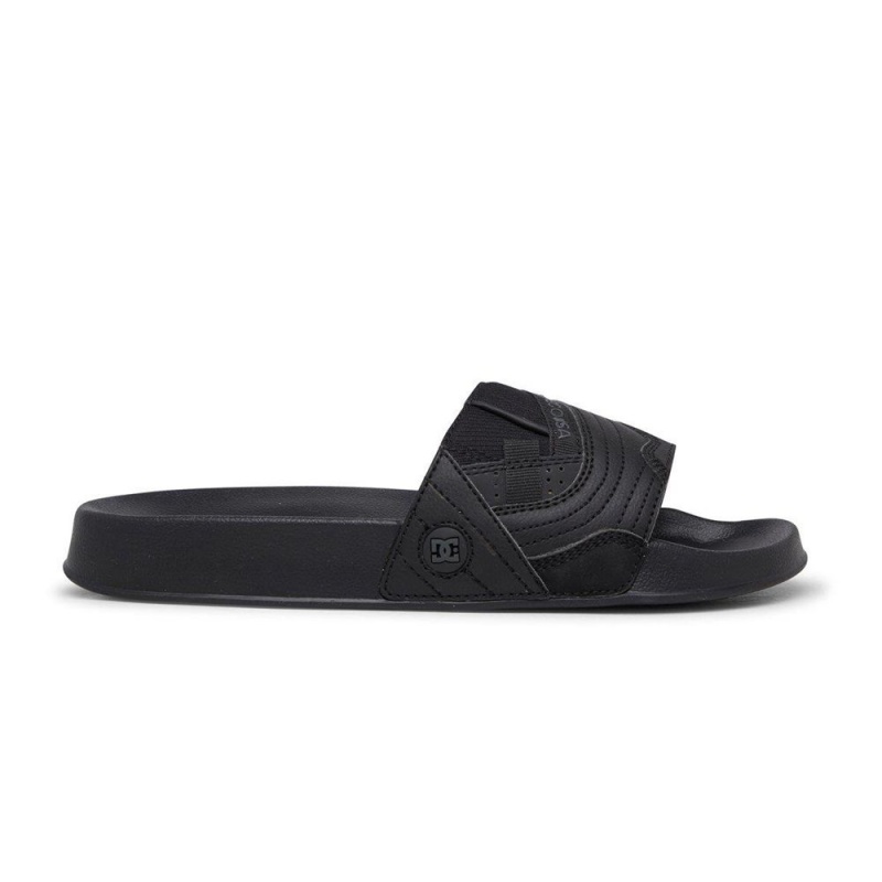 DC Shoes Williams Badeslippers Heren Zwart Grijs | GSX72U-519