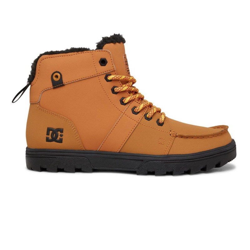 DC Shoes Woodland Leren Kanten-Up Laarzen Heren Bruin Zwart | LDU99N-348