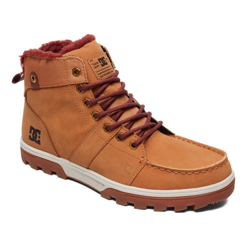 DC Shoes Woodland Leren Kanten-Up Laarzen Heren Bruin | ZWC72A-497