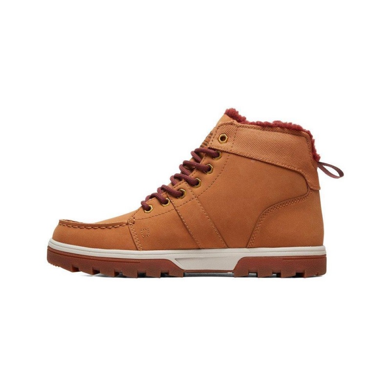 DC Shoes Woodland Leren Kanten-Up Laarzen Heren Bruin | ZWC72A-497