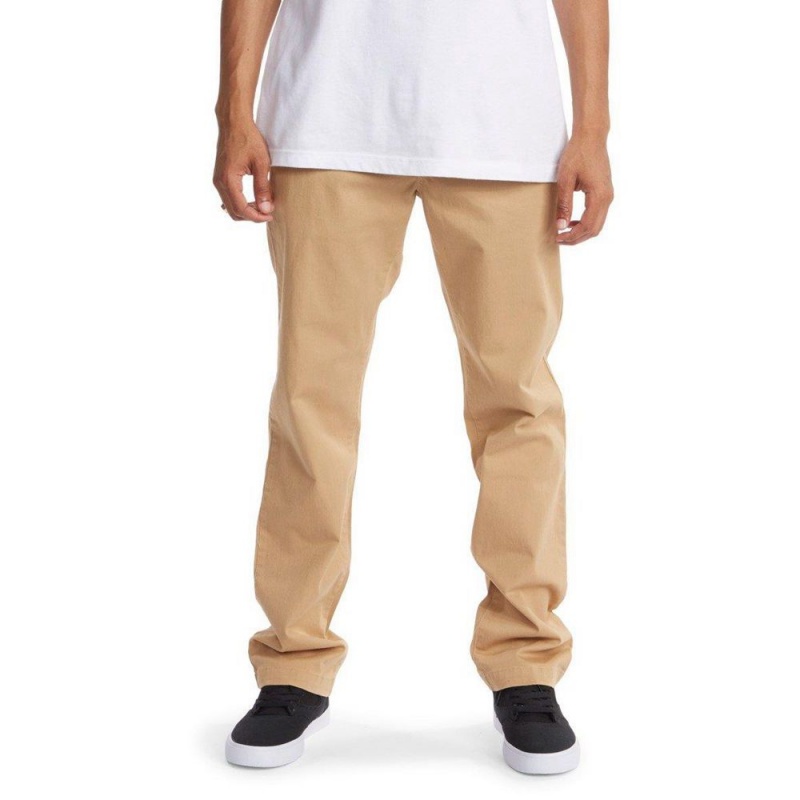 DC Shoes Worker Chino Broek Heren Khaki | MTL22Q-789