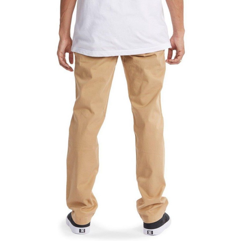 DC Shoes Worker Chino Broek Heren Khaki | MTL22Q-789