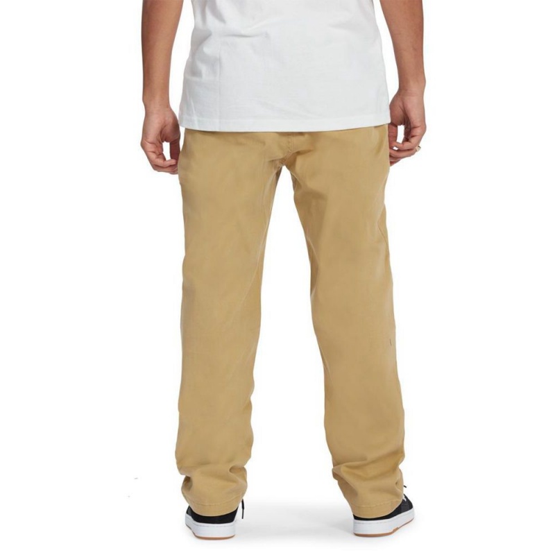 DC Shoes Worker Relaxed Fit Chino Broek Heren Khaki | NVV34Y-133